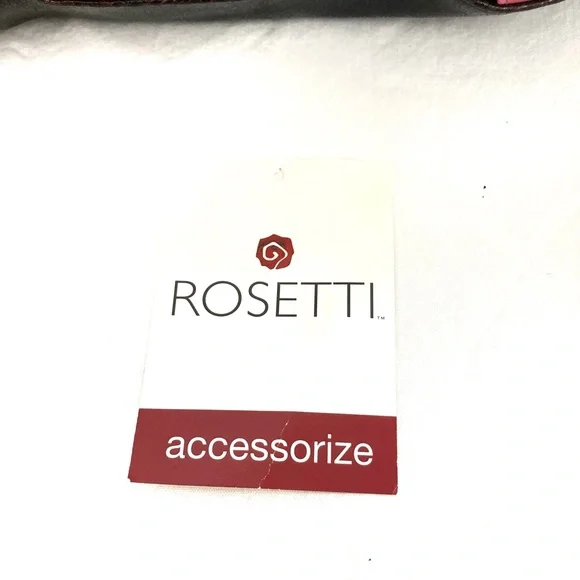 Rosetti Faux Leather Black & Pink Purse - Picture 3 of 14